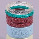 VINTAGE CARVED CELLULOID BANGLES, EARLY-MID 20TH C