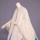 DOLMAN STYLE BEADED CREAM CAPE, 1865