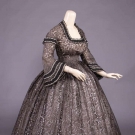 FIGURED GAUZED DAY DRESS, 1850-1855