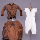 DOLLY VARDEN DOLL DRESS, 1880s