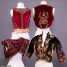 OTTOMAN EMBROIDERED VELVET VESTS, BODICE &amp; JACKET, 19th C