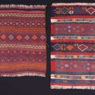 TWO WOOL RUGS, TURKMENISTAN, LATE 19TH- EARLY 20TH C
