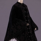 ELABORATELY EMBROIDERED DOLMAN CAPE, c. 1865