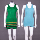 TWO LABELED WOOL BATHING SUITS, CALIFORNIA, 1920-1930s