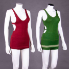 TWO MANS CUTOUT WOOL BATHING SUITS, LOS ANGELES, 1930s