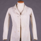 MANS LINEN FROCK COAT, 1840s