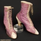 LADY'S 2-TONE LEATHER BOOTS, 1890s