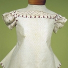 GIRL'S CALICO DRESS &amp; PINAFORE, MID 19th C