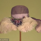 PURPLE WIDE BRIMMED SUMMER HAT, 1920s