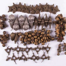 GENEROUS LOT OF METALLIC GLANDS, LATE 19TH-EARLY 20TH C