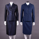 TWO NAVY IRENE SKIRT SUITS, AMERICA, 1949-1953