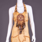 NATIVE AMERICAN INSPIRED DEERSKIN DRESS, LOS ANGELES, EARLY 1970s