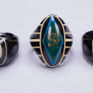 THREE CELLULOID PRISON RINGS, AMERICA, 1930s &amp; 1940s
