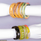 SHULTZ &amp; VINTAGE CELLULOID BANGLES, AMERICA