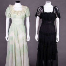 TWO PARTY DRESSES, c. 1940
