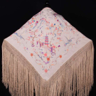 REVERSIBLE CHINOISERIE CANTON SHAWL, 1910-1920s