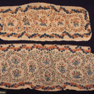 CANVAS WORK EMBROIDERED SETTEE BACK &amp; SEAT, ENGLISH, 18TH C