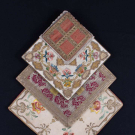 FOUR METALLIC &amp; SILK PATENS, EARLY 17TH- 18TH C