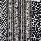THREE BLACK &amp; WHITE RICHARD TURGEON FURNISHING FABRICS, AMERICA, 1972 &amp; 73