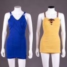TWO WOOL BATHING SUITS, LATE 1930s-EARLY 1940s