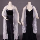 TWO LACE STOLES, LATE 19TH C