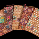 SIX BLOCK PRINTED BATIKS, INDONESIA, MID 20TH C