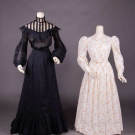 MOURNING DRESS &amp; DAY DRESS, EARLY 1890s &amp; c. 1904