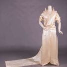 SILK SATIN WEDDING GOWN, 1920s