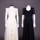 TWO SHEER PARTY DRESSES, 1940s