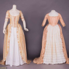 TWO ROBE à l'ANGLAISE , LATE 18TH C