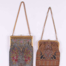 TWO WOVEN BEADED BAGS, 1920s