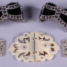 TWO SHOE &amp; ONE BELT BUCKLE, PARIS, EARLY 20TH C