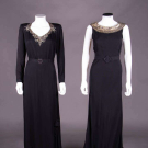 TWO EVENING DRESSES, AMERICA, 1930-1940s