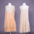 TWO SUMMER PARTY DRESSES, MID 1920s