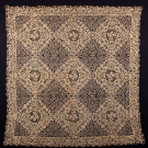 RARE CORDED TABLE COVERING, LATE 19TH-EARLY 20TH C