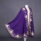 SILK EMBROIDERED WOOL BURNOOSE, EARLY 20TH C