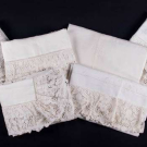 SETS OF EMBROIDERED, DRAWN THREADWORK &amp; NEEDLELACE BEDCLOTHES, EARLY 20TH C