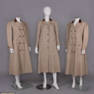 THREE MATCHING WOOL HOUNDSTOOTH COATS, 1910s