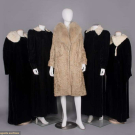 FIVE FUR OR VELVET COATS, BALTIMORE, 1920-1940s