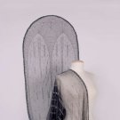BEADED STOLE &amp; SILK CAPE, NEW YORK, 1910-1920s