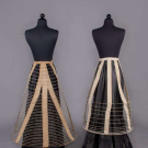 TWO CRINOLINE CAGES, 1870-1880s