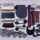LARGE LOT OF GLANDS, TRIMS &amp; APPLIQUÉS, 1890-1930s