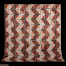 ZIGZAG LOG CABIN QUILT, EARLY 20TH C