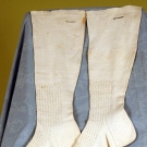 LADY'S KNIT LACE STOCKINGS, AMERICA, 19th C