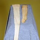 A CHILD'S AND A LADY'S STOCKING, AMERICA, 19TH C