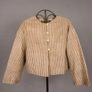 LADY'S WOVEN STRIPED WORK JACKET, FRANCE, 19th C