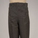 GENT'S BLACK SILK TWILL BREECHES, 1810-1830
