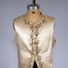 EMBROIDERED SILK SATIN WAISTCOAT, 1770-1800