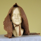 LADY'S GINGHAM SUNBONNET, 19th C