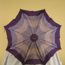 PURPLE STRIPED SILK PARASOL, EARLY 20th C